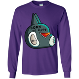 T-Shirts Purple / YS Final Space Avocato Born To Hunt Youth Long Sleeve T-Shirt