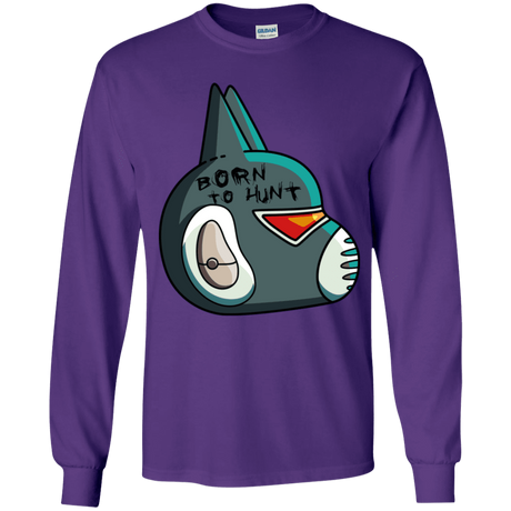 T-Shirts Purple / YS Final Space Avocato Born To Hunt Youth Long Sleeve T-Shirt
