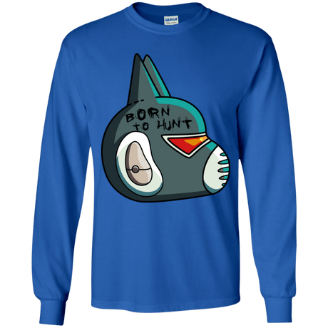 T-Shirts Royal / YS Final Space Avocato Born To Hunt Youth Long Sleeve T-Shirt