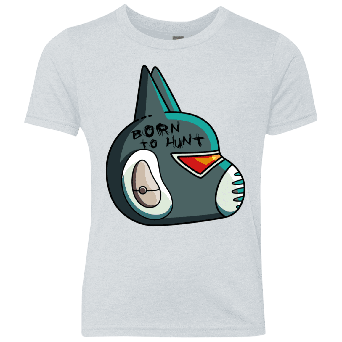 T-Shirts Heather White / YXS Final Space Avocato Born To Hunt Youth Triblend T-Shirt