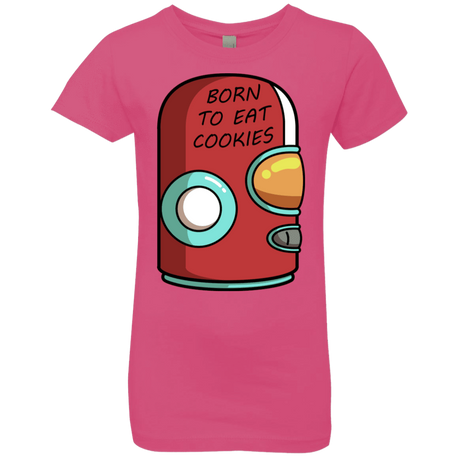 T-Shirts Hot Pink / YXS Final Space Gary Born To Eat Cookies Girls Premium T-Shirt