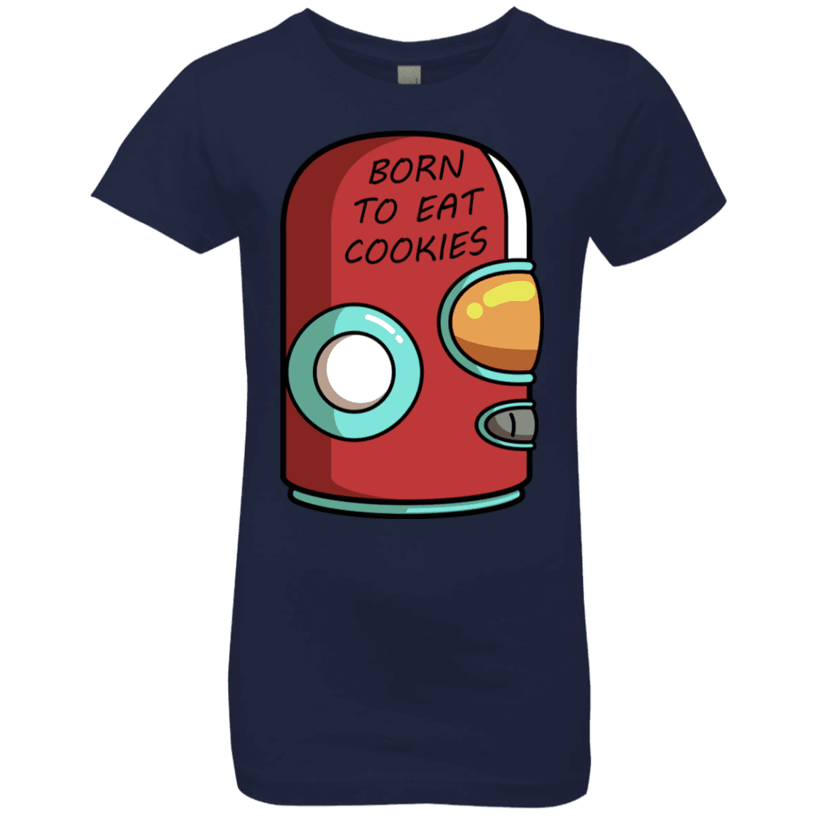 T-Shirts Midnight Navy / YXS Final Space Gary Born To Eat Cookies Girls Premium T-Shirt