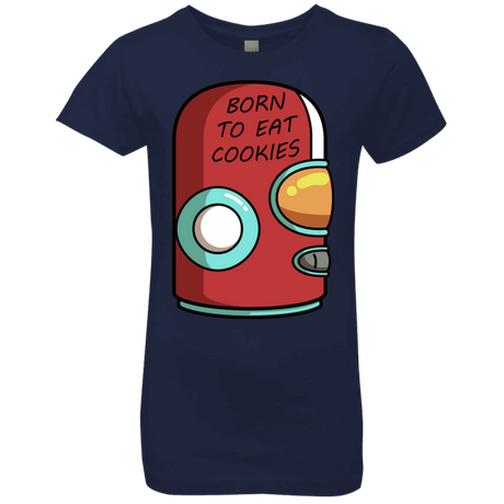 T-Shirts Midnight Navy / YXS Final Space Gary Born To Eat Cookies Girls Premium T-Shirt