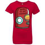 T-Shirts Red / YXS Final Space Gary Born To Eat Cookies Girls Premium T-Shirt