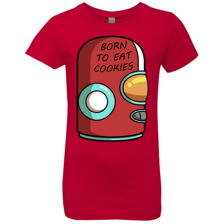 T-Shirts Red / YXS Final Space Gary Born To Eat Cookies Girls Premium T-Shirt