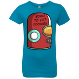 T-Shirts Turquoise / YXS Final Space Gary Born To Eat Cookies Girls Premium T-Shirt