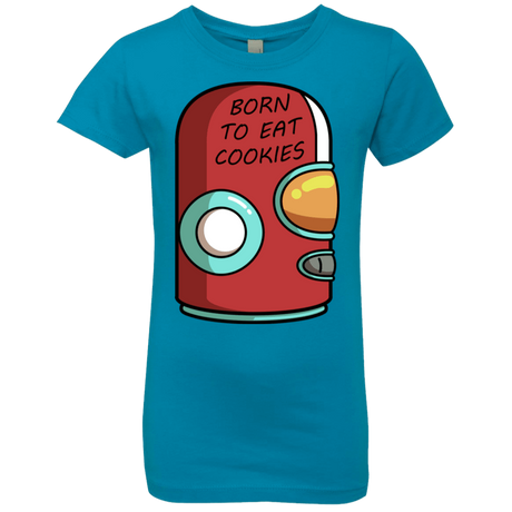 T-Shirts Turquoise / YXS Final Space Gary Born To Eat Cookies Girls Premium T-Shirt