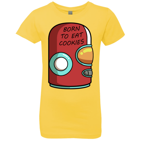 T-Shirts Vibrant Yellow / YXS Final Space Gary Born To Eat Cookies Girls Premium T-Shirt