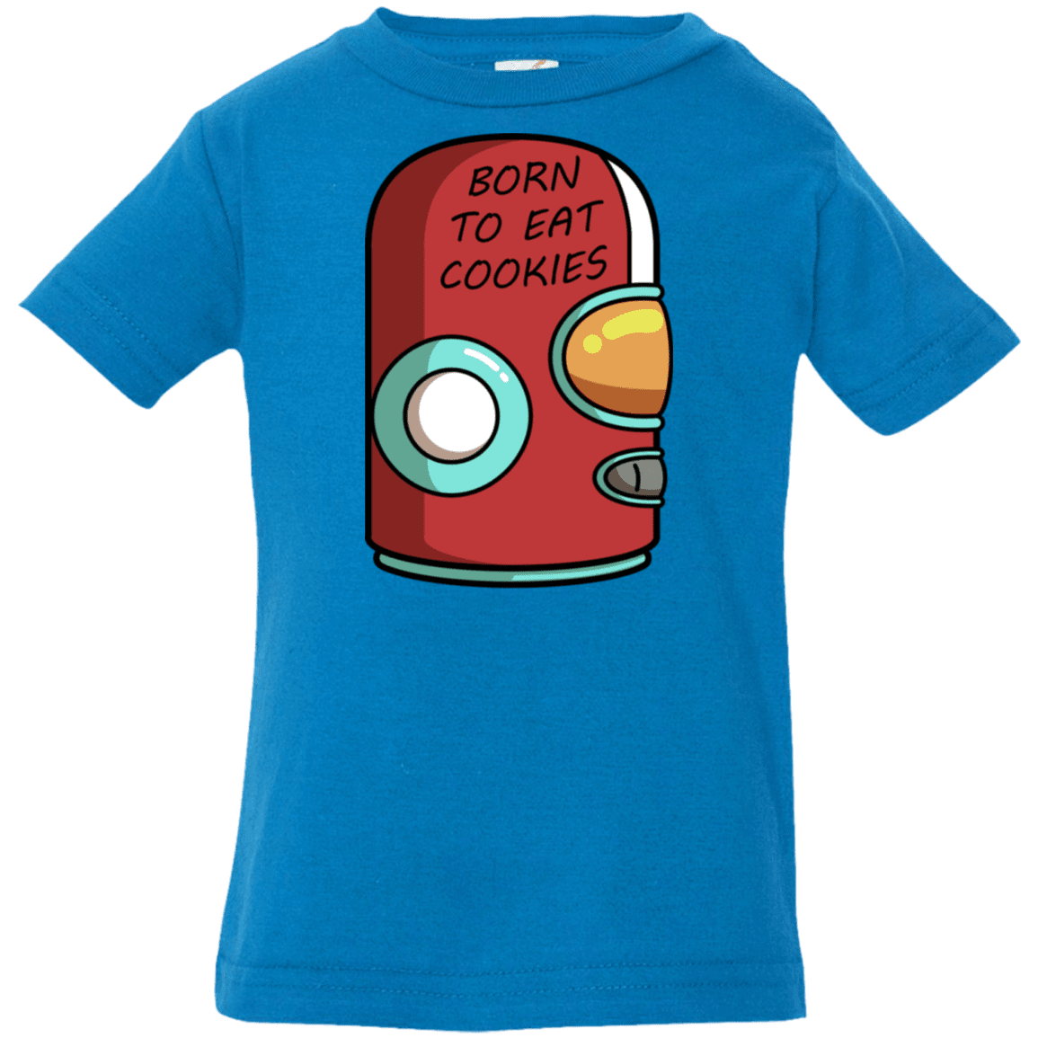 T-Shirts Cobalt / 6 Months Final Space Gary Born To Eat Cookies Infant Premium T-Shirt