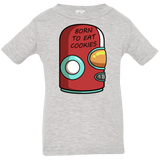 T-Shirts Heather Grey / 6 Months Final Space Gary Born To Eat Cookies Infant Premium T-Shirt