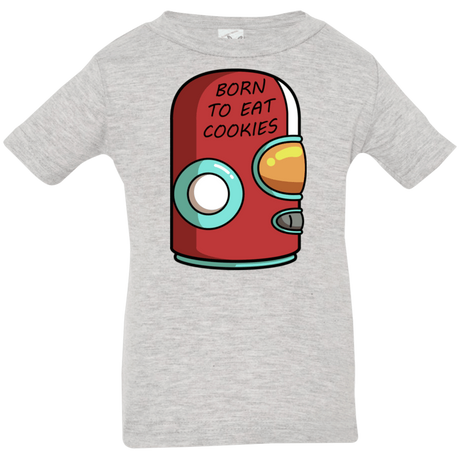 T-Shirts Heather Grey / 6 Months Final Space Gary Born To Eat Cookies Infant Premium T-Shirt