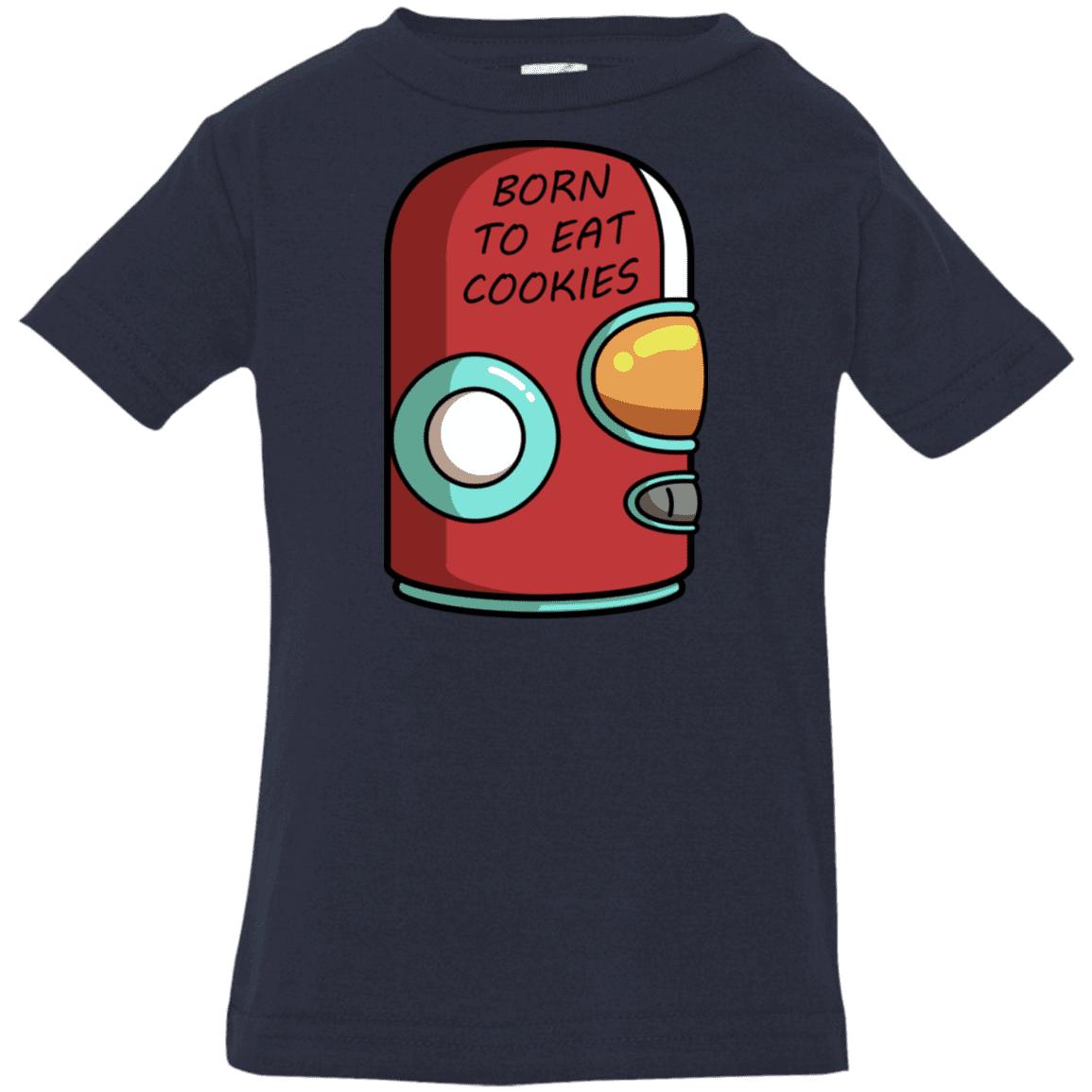 T-Shirts Navy / 6 Months Final Space Gary Born To Eat Cookies Infant Premium T-Shirt