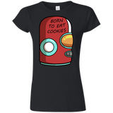 T-Shirts Black / S Final Space Gary Born To Eat Cookies Junior Slimmer-Fit T-Shirt