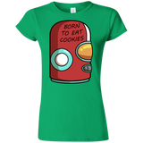 T-Shirts Irish Green / S Final Space Gary Born To Eat Cookies Junior Slimmer-Fit T-Shirt