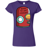 T-Shirts Purple / S Final Space Gary Born To Eat Cookies Junior Slimmer-Fit T-Shirt
