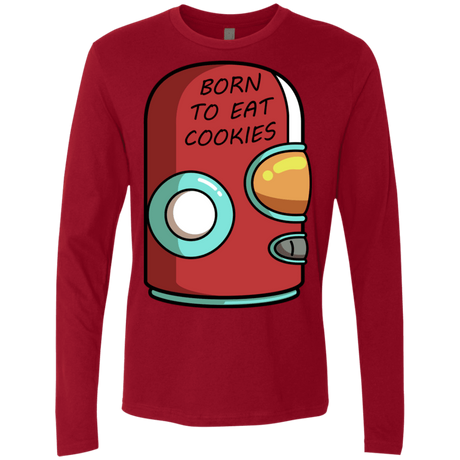 T-Shirts Cardinal / S Final Space Gary Born To Eat Cookies Men's Premium Long Sleeve