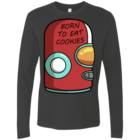T-Shirts Heavy Metal / S Final Space Gary Born To Eat Cookies Men's Premium Long Sleeve