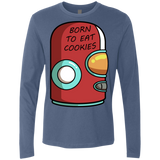 T-Shirts Indigo / S Final Space Gary Born To Eat Cookies Men's Premium Long Sleeve