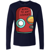 T-Shirts Midnight Navy / S Final Space Gary Born To Eat Cookies Men's Premium Long Sleeve