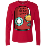 T-Shirts Red / S Final Space Gary Born To Eat Cookies Men's Premium Long Sleeve