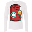 T-Shirts White / S Final Space Gary Born To Eat Cookies Men's Premium Long Sleeve