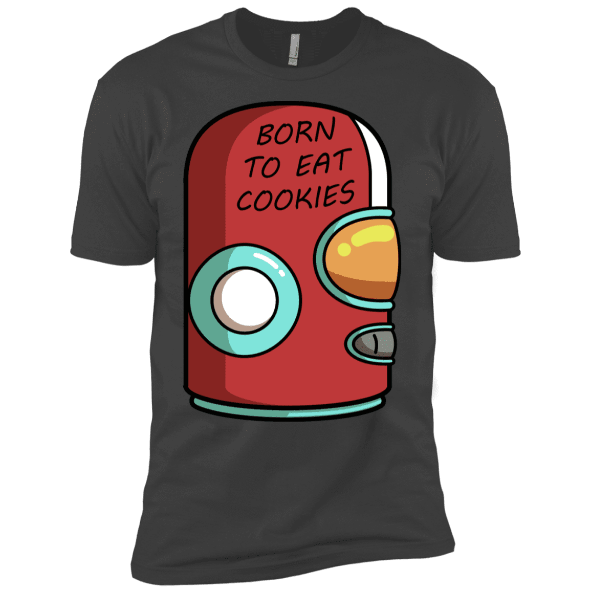 T-Shirts Heavy Metal / X-Small Final Space Gary Born To Eat Cookies Men's Premium T-Shirt