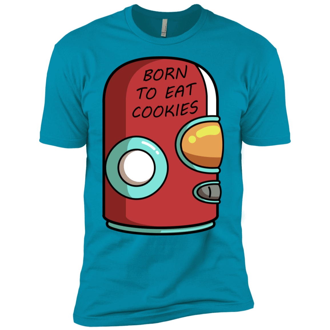T-Shirts Turquoise / X-Small Final Space Gary Born To Eat Cookies Men's Premium T-Shirt