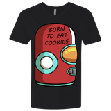 T-Shirts Black / X-Small Final Space Gary Born To Eat Cookies Men's Premium V-Neck