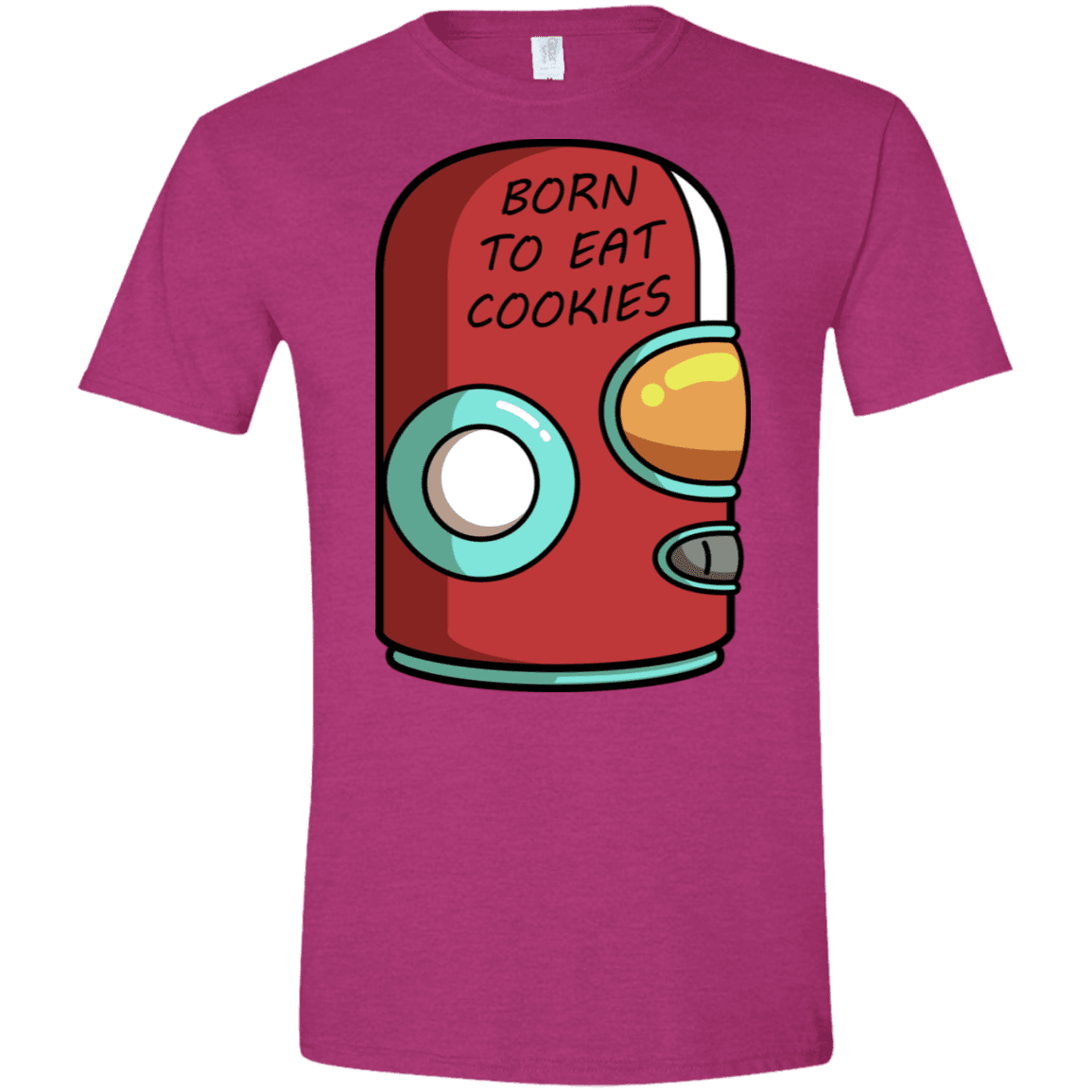 T-Shirts Antique Heliconia / S Final Space Gary Born To Eat Cookies Men's Semi-Fitted Softstyle