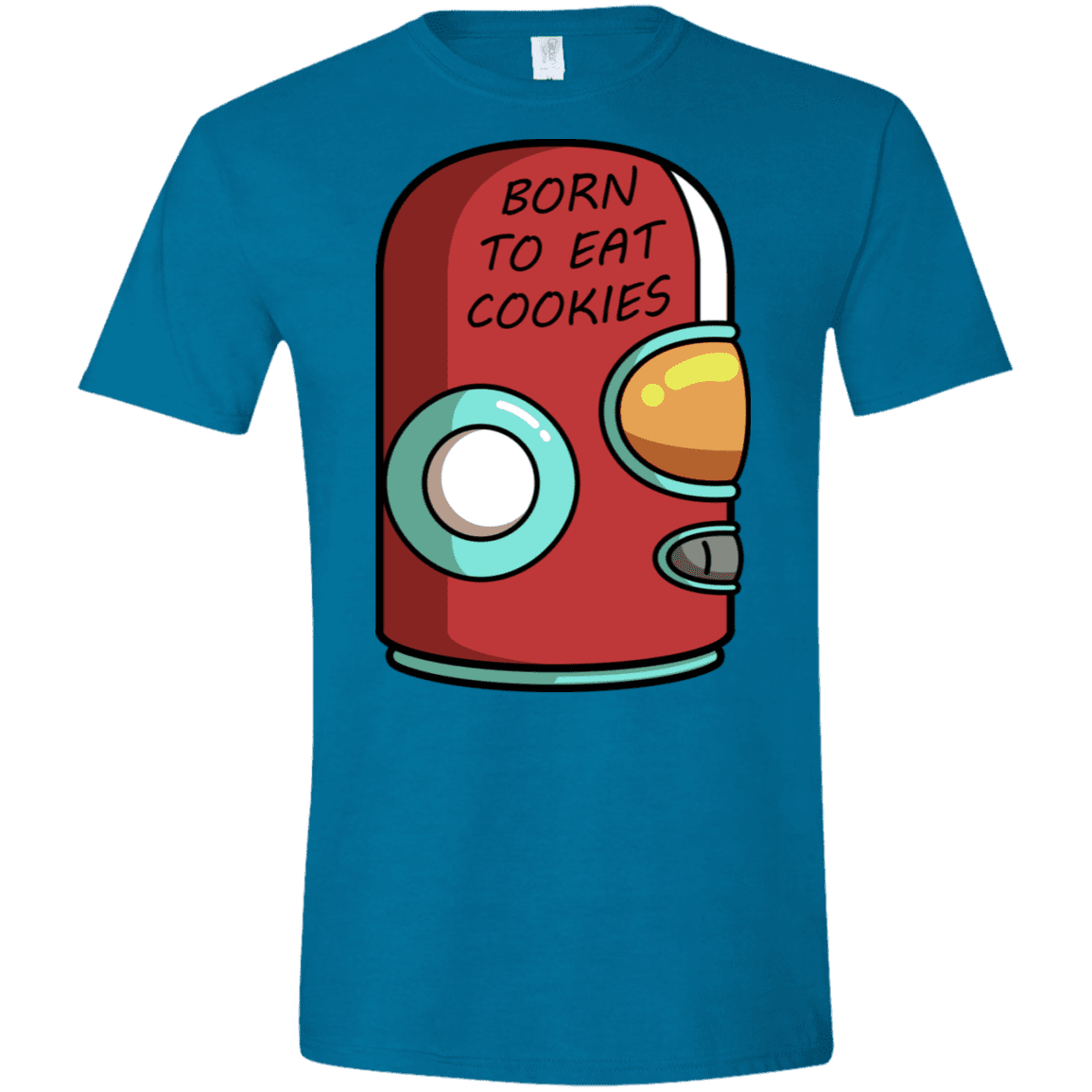 T-Shirts Antique Sapphire / S Final Space Gary Born To Eat Cookies Men's Semi-Fitted Softstyle
