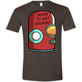 T-Shirts Dark Chocolate / S Final Space Gary Born To Eat Cookies Men's Semi-Fitted Softstyle