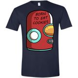T-Shirts Navy / X-Small Final Space Gary Born To Eat Cookies Men's Semi-Fitted Softstyle