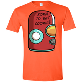 T-Shirts Orange / S Final Space Gary Born To Eat Cookies Men's Semi-Fitted Softstyle