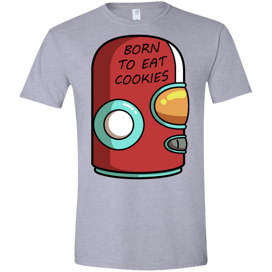 T-Shirts Sport Grey / X-Small Final Space Gary Born To Eat Cookies Men's Semi-Fitted Softstyle