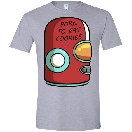 T-Shirts Sport Grey / X-Small Final Space Gary Born To Eat Cookies Men's Semi-Fitted Softstyle