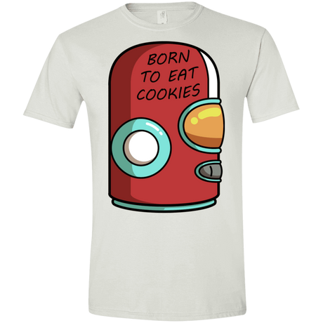 T-Shirts White / X-Small Final Space Gary Born To Eat Cookies Men's Semi-Fitted Softstyle