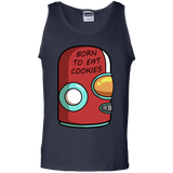 T-Shirts Navy / S Final Space Gary Born To Eat Cookies Men's Tank Top