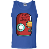 T-Shirts Royal / S Final Space Gary Born To Eat Cookies Men's Tank Top