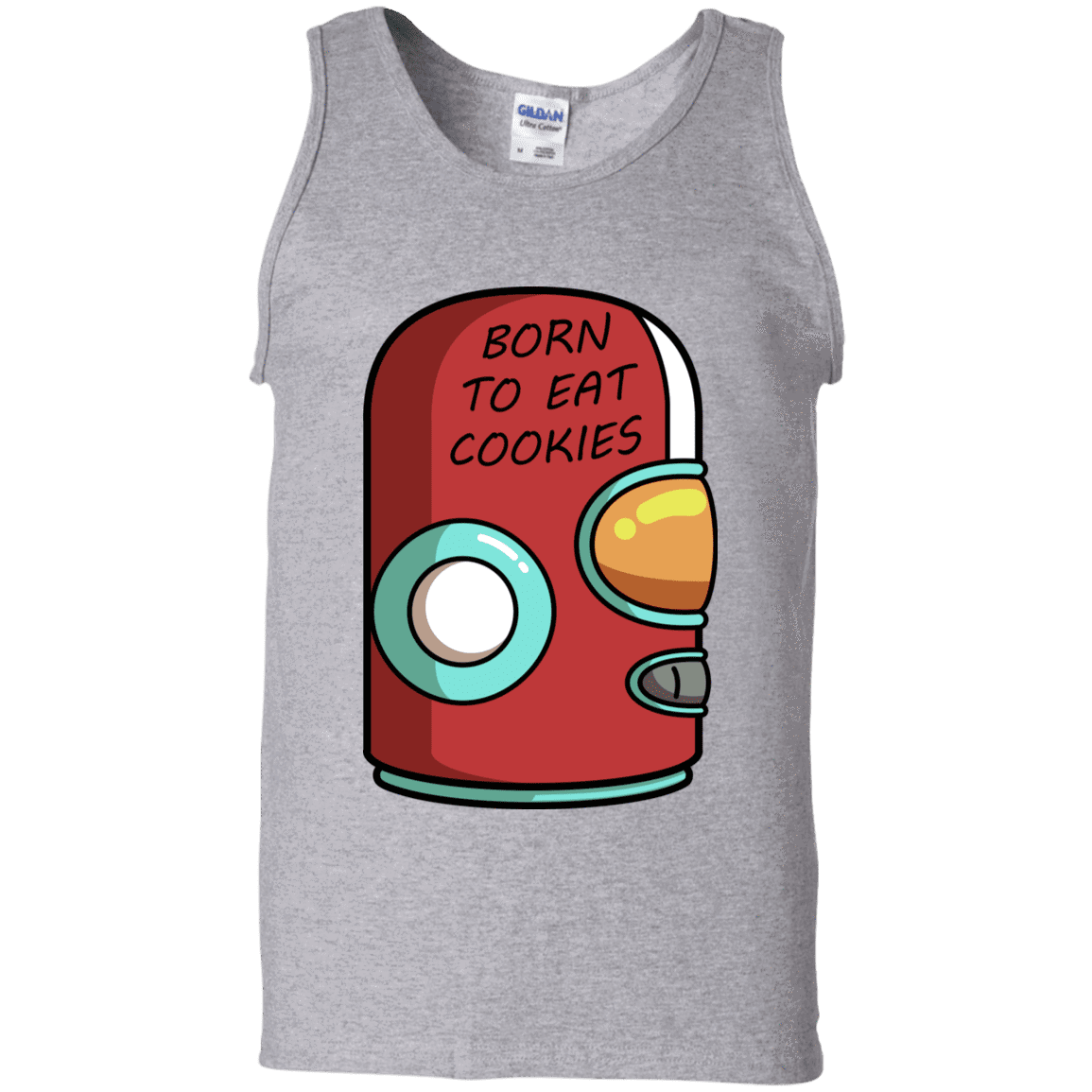 T-Shirts Sport Grey / S Final Space Gary Born To Eat Cookies Men's Tank Top