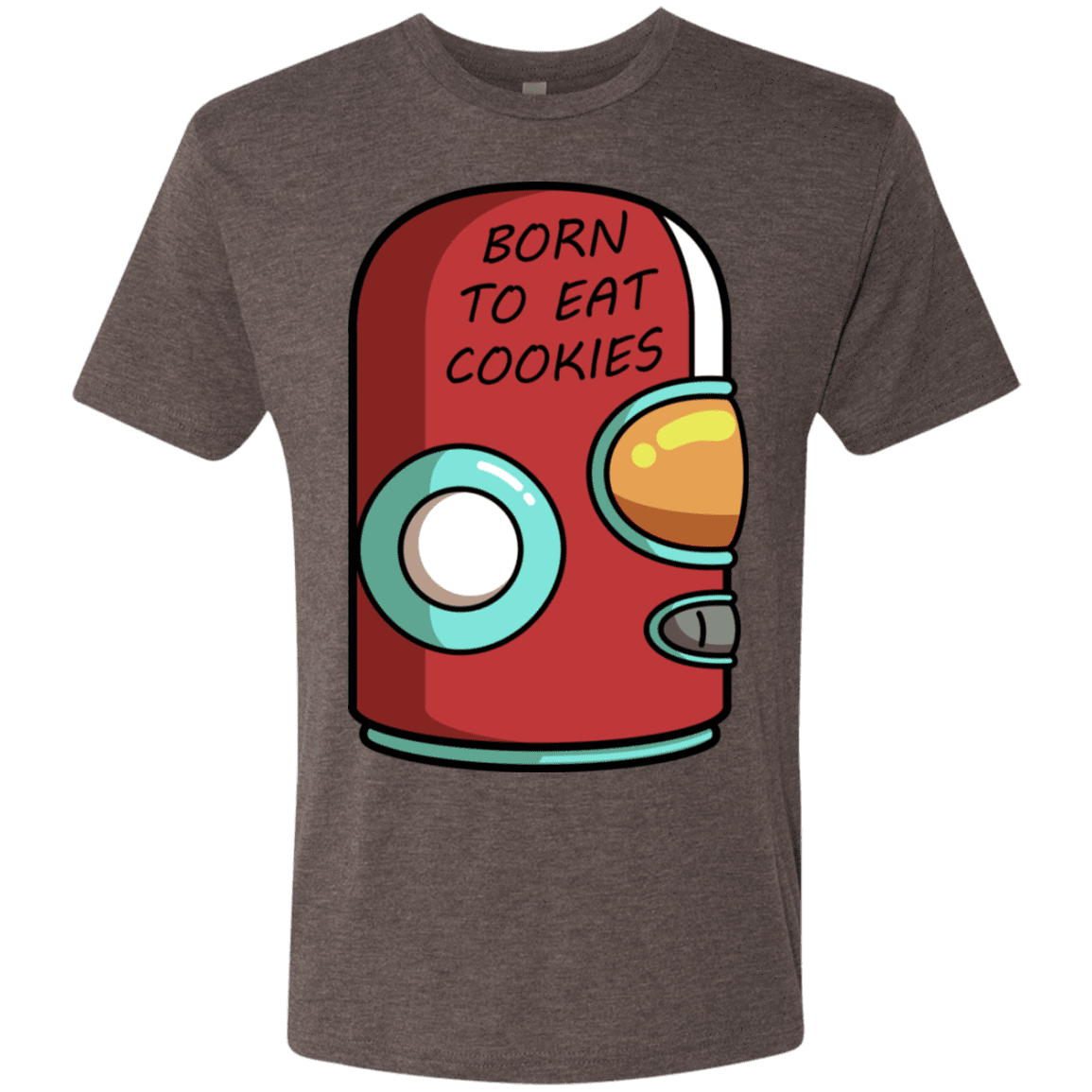 T-Shirts Macchiato / S Final Space Gary Born To Eat Cookies Men's Triblend T-Shirt