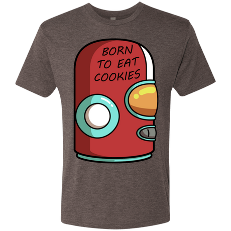 T-Shirts Macchiato / S Final Space Gary Born To Eat Cookies Men's Triblend T-Shirt