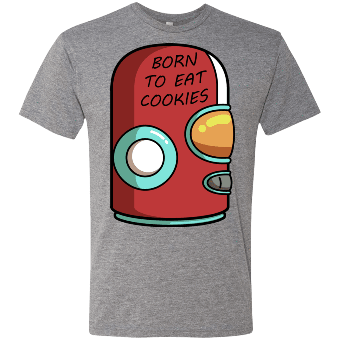 T-Shirts Premium Heather / S Final Space Gary Born To Eat Cookies Men's Triblend T-Shirt