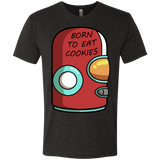 T-Shirts Vintage Black / S Final Space Gary Born To Eat Cookies Men's Triblend T-Shirt