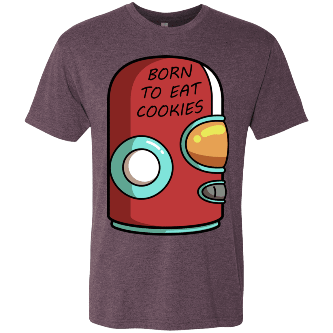 T-Shirts Vintage Purple / S Final Space Gary Born To Eat Cookies Men's Triblend T-Shirt