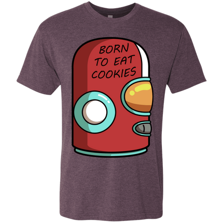 T-Shirts Vintage Purple / S Final Space Gary Born To Eat Cookies Men's Triblend T-Shirt