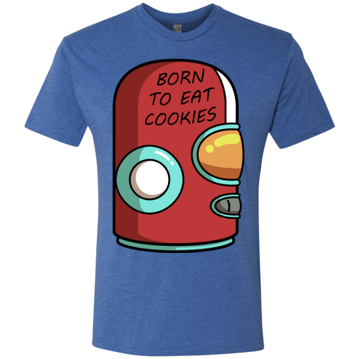 T-Shirts Vintage Royal / S Final Space Gary Born To Eat Cookies Men's Triblend T-Shirt