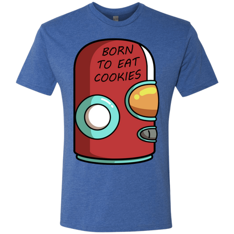 T-Shirts Vintage Royal / S Final Space Gary Born To Eat Cookies Men's Triblend T-Shirt