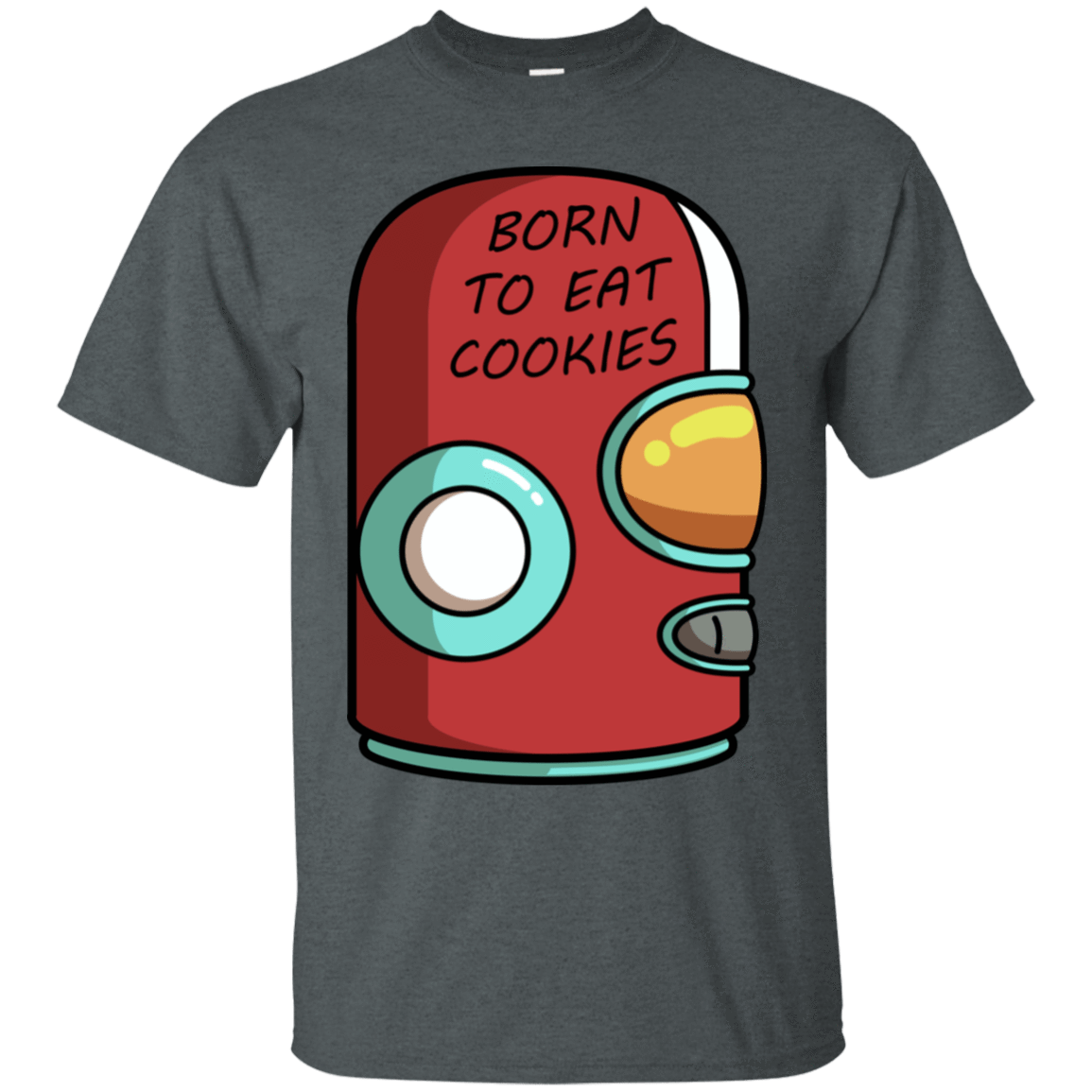 T-Shirts Dark Heather / S Final Space Gary Born To Eat Cookies T-Shirt