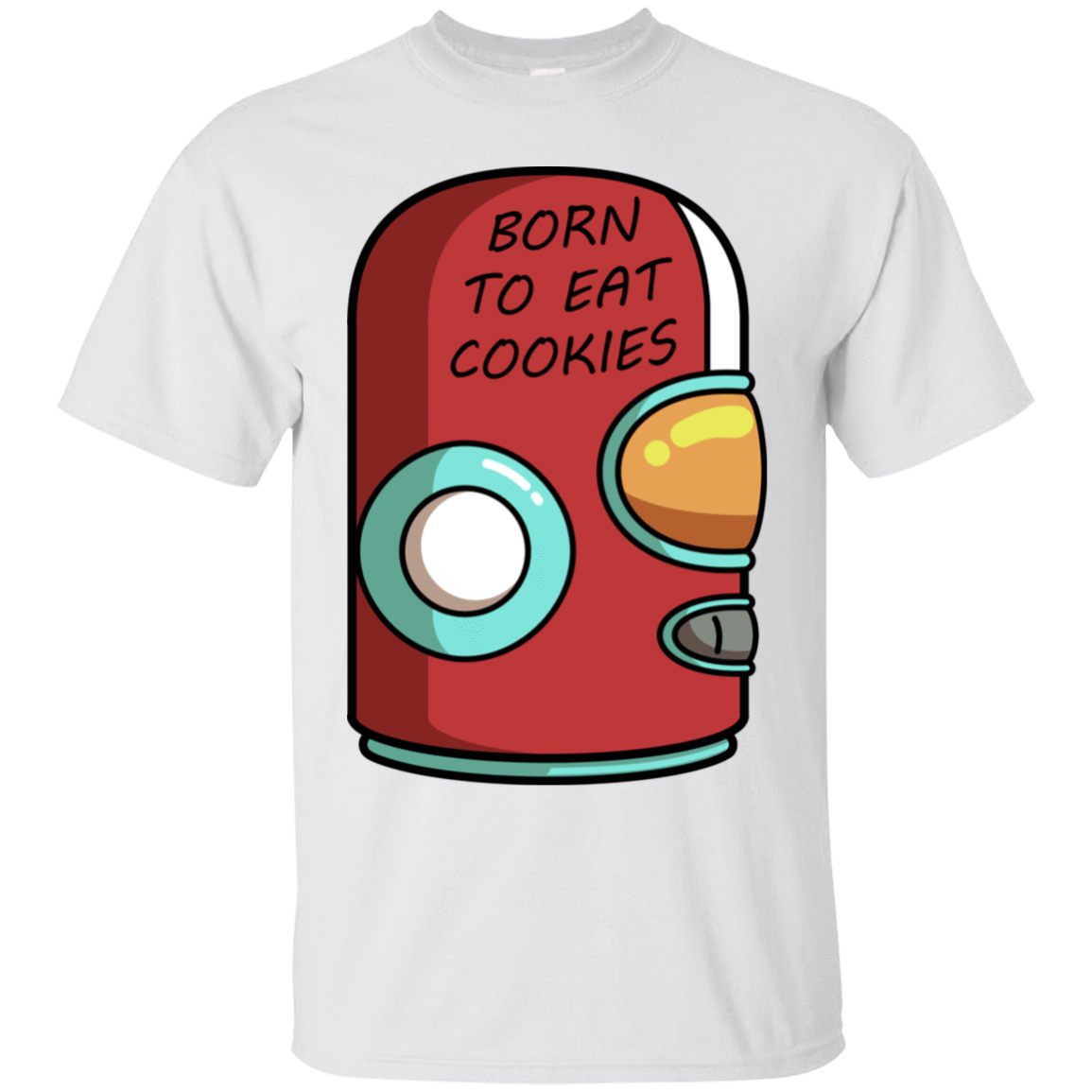 T-Shirts White / S Final Space Gary Born To Eat Cookies T-Shirt
