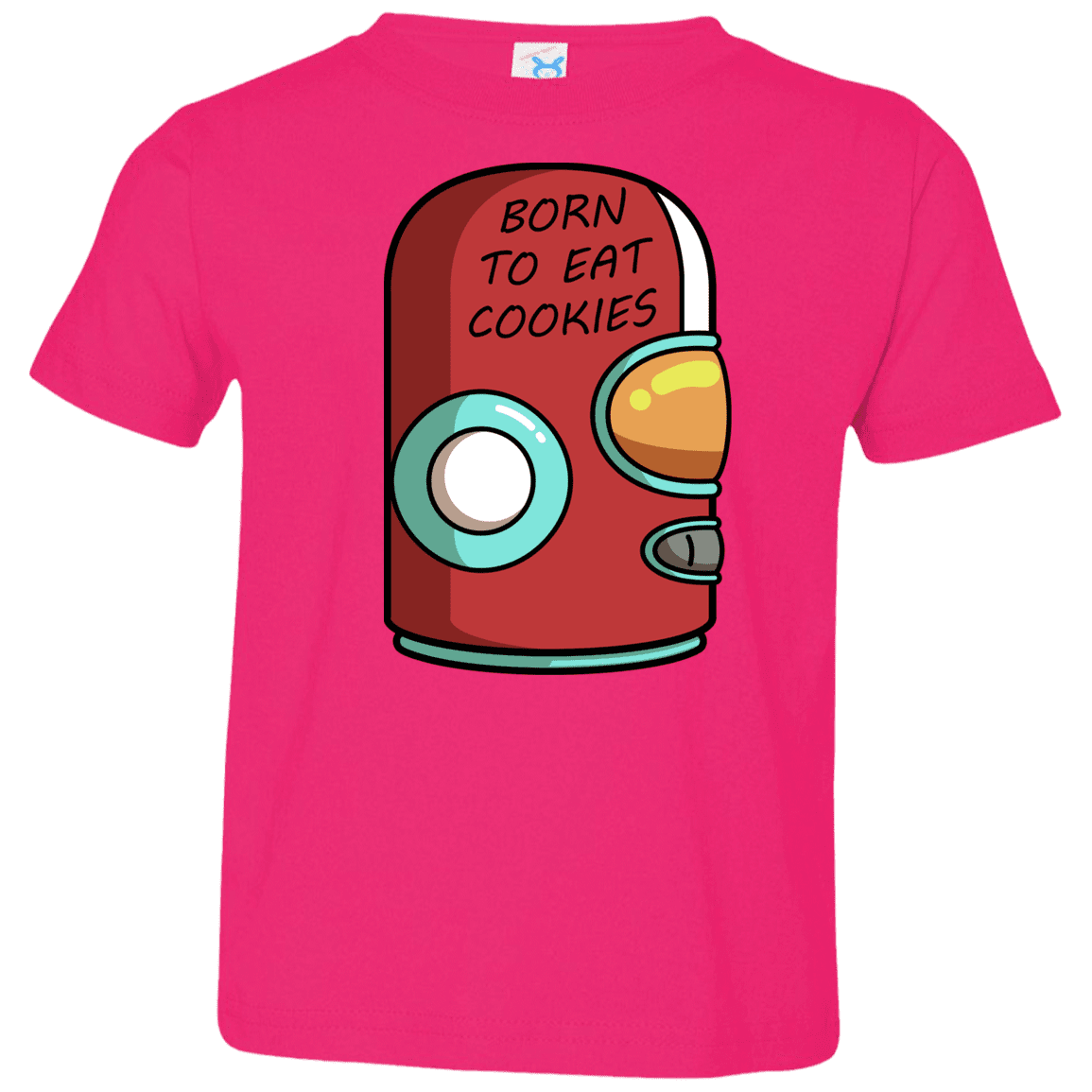 T-Shirts Hot Pink / 2T Final Space Gary Born To Eat Cookies Toddler Premium T-Shirt